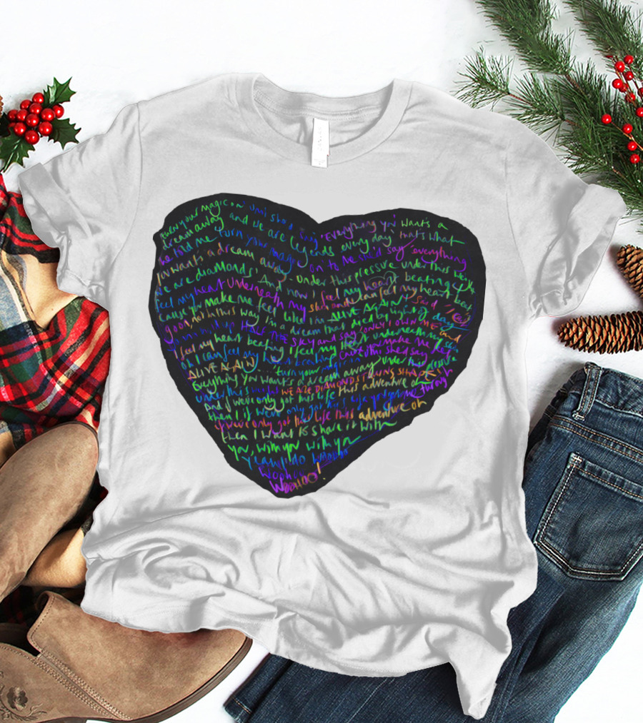 C.P White Heart Shaped T-Shirt