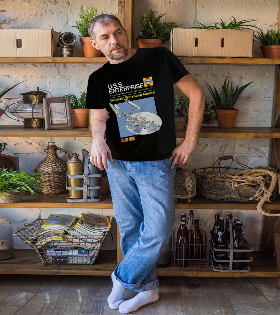 U.S.S Enterprise Haynes Owners' Workshop Manual Star Trek 2151 Onwards NCC-1701 NCC-1701-A To NCC-1701-E T-Shirt