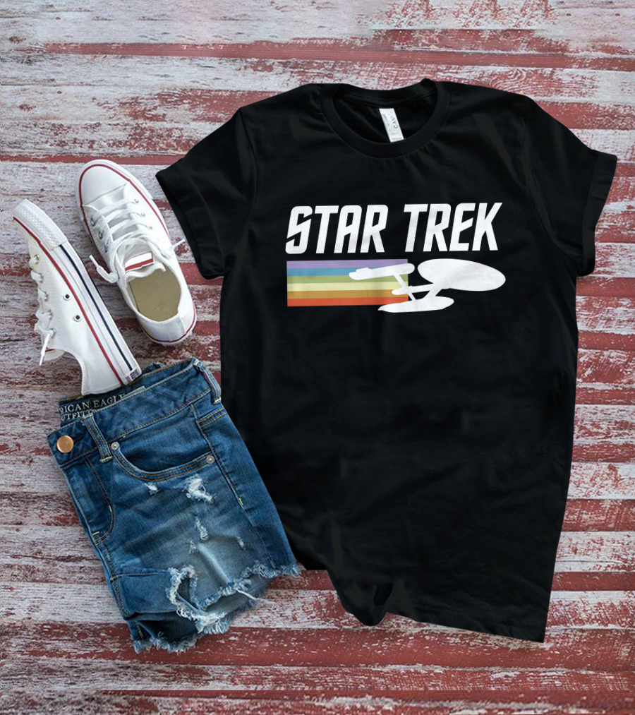 Star Trek Enterprise Rainbow Trail T-Shirt