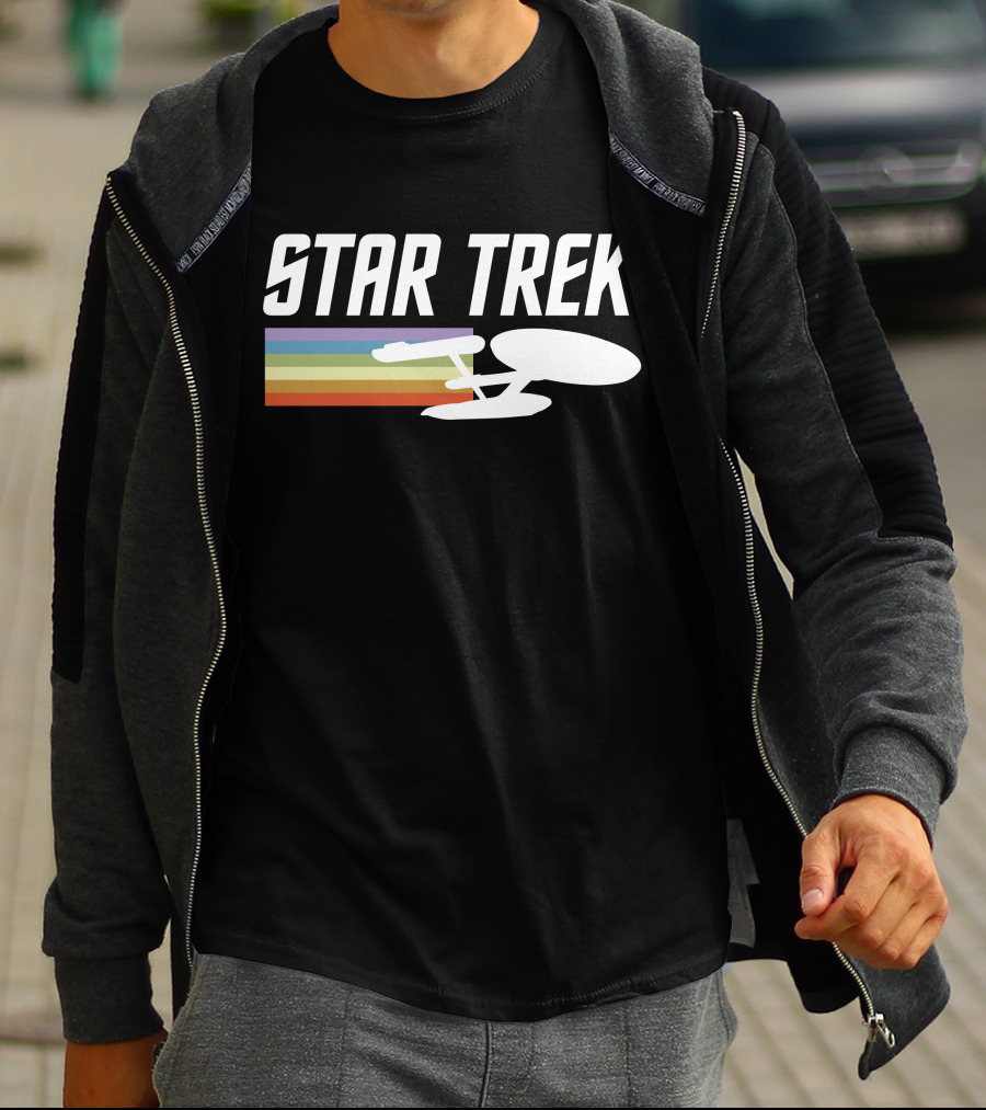 Star Trek Enterprise Rainbow Trail T-Shirt