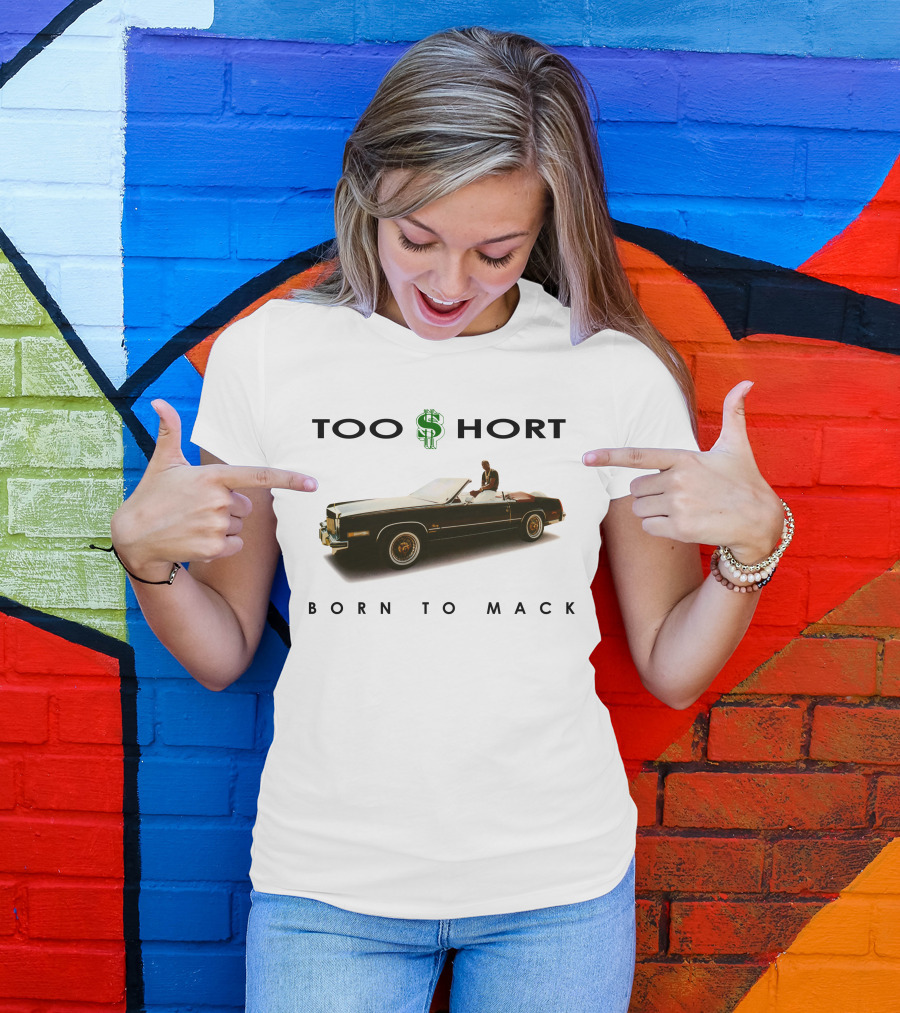 Too Short Born To Mack Convertible Car T-Shirt