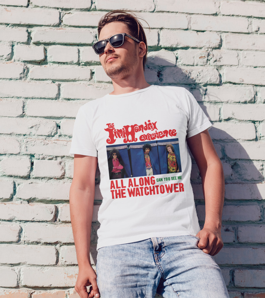The Jimi Hendrix Experience All Along The Watchtower Can You See Me T-Shirt