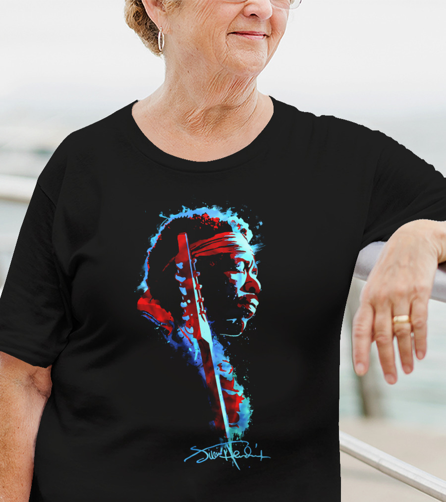 Jimi Hendrix Voodoo Child Watercolor T-Shirt