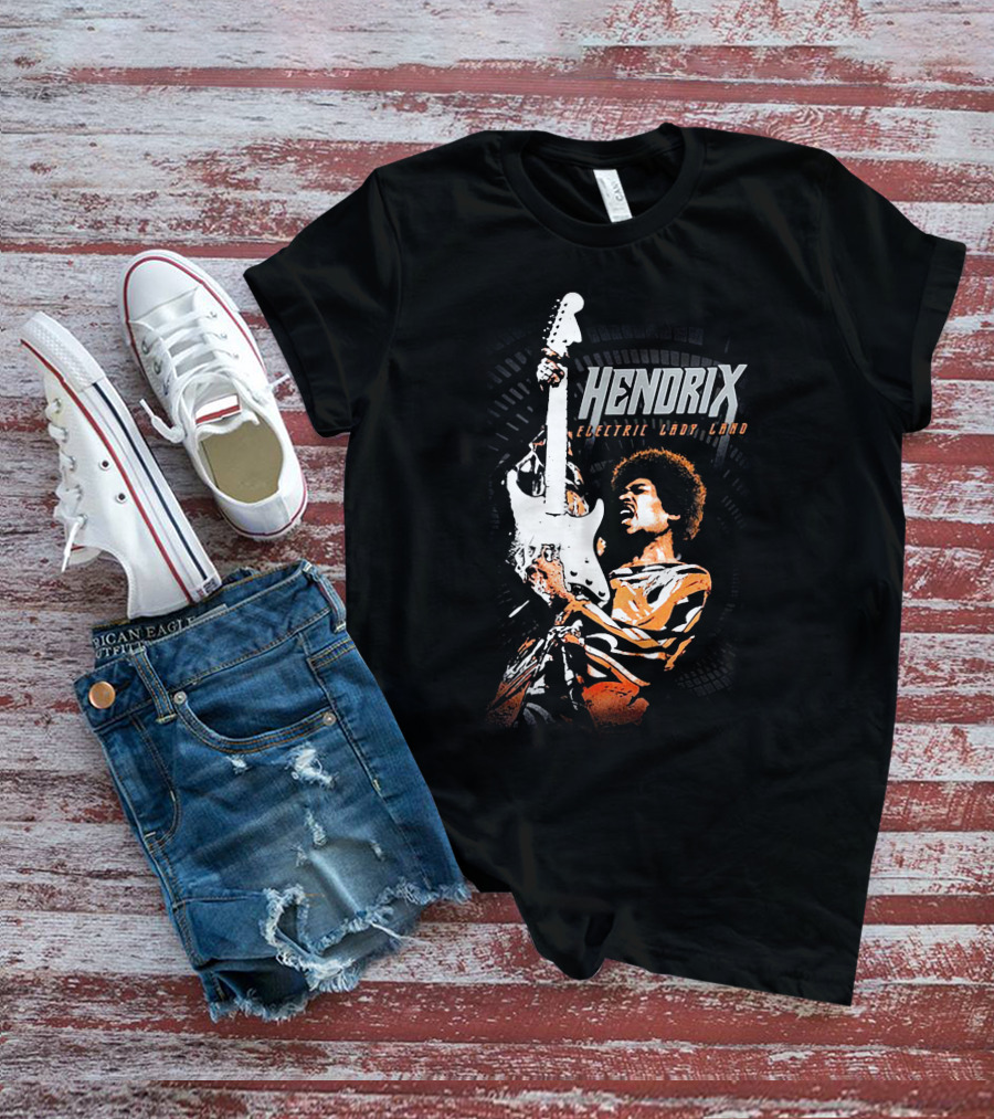 Hendrix Electric Ladyland Guitar Performance T-Shirt