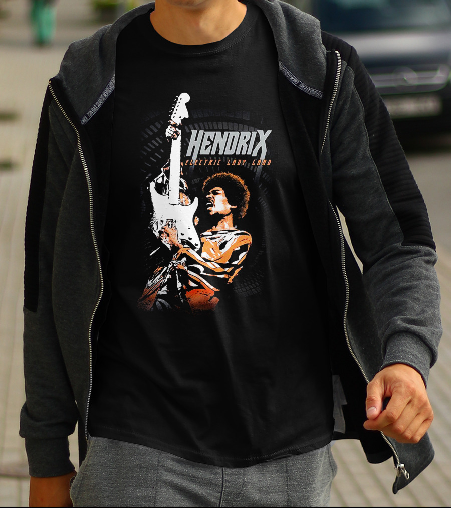 Hendrix Electric Ladyland Guitar Performance T-Shirt