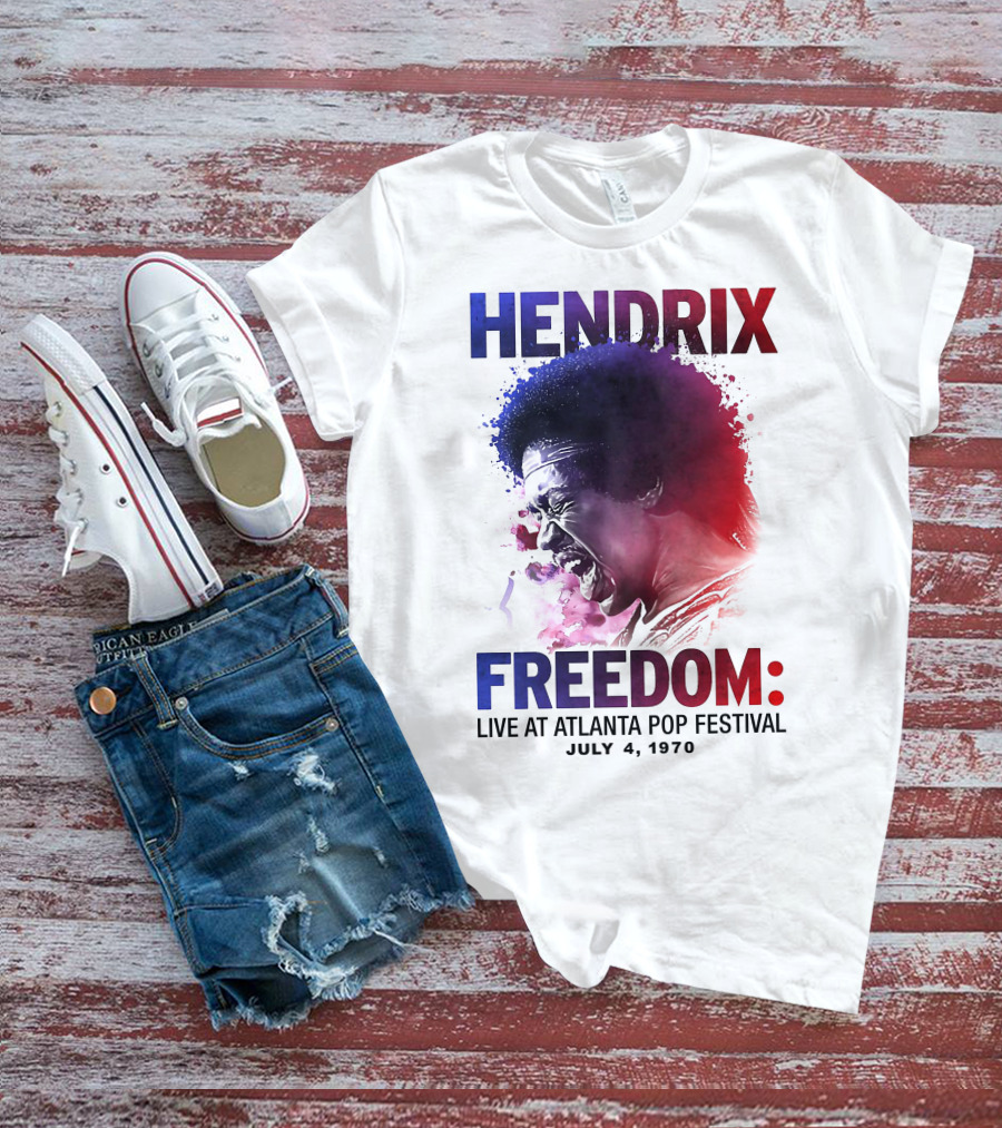 HENDRIX FREEDOM LIVE AT ATLANTA POP FESTIVAL JULY 4 1970 T-Shirt