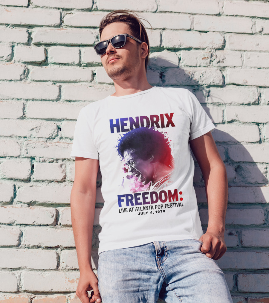 HENDRIX FREEDOM LIVE AT ATLANTA POP FESTIVAL JULY 4 1970 T-Shirt