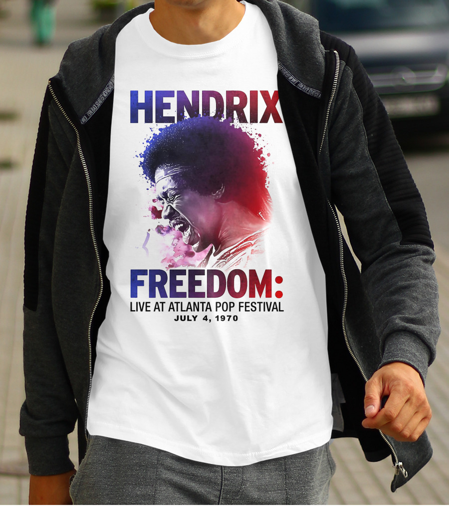 HENDRIX FREEDOM LIVE AT ATLANTA POP FESTIVAL JULY 4 1970 T-Shirt