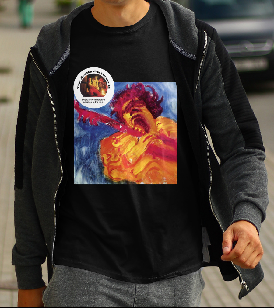 The Jimi Hendrix Concerts Digitally Re-Mastered Includes Extra Track T-Shirt