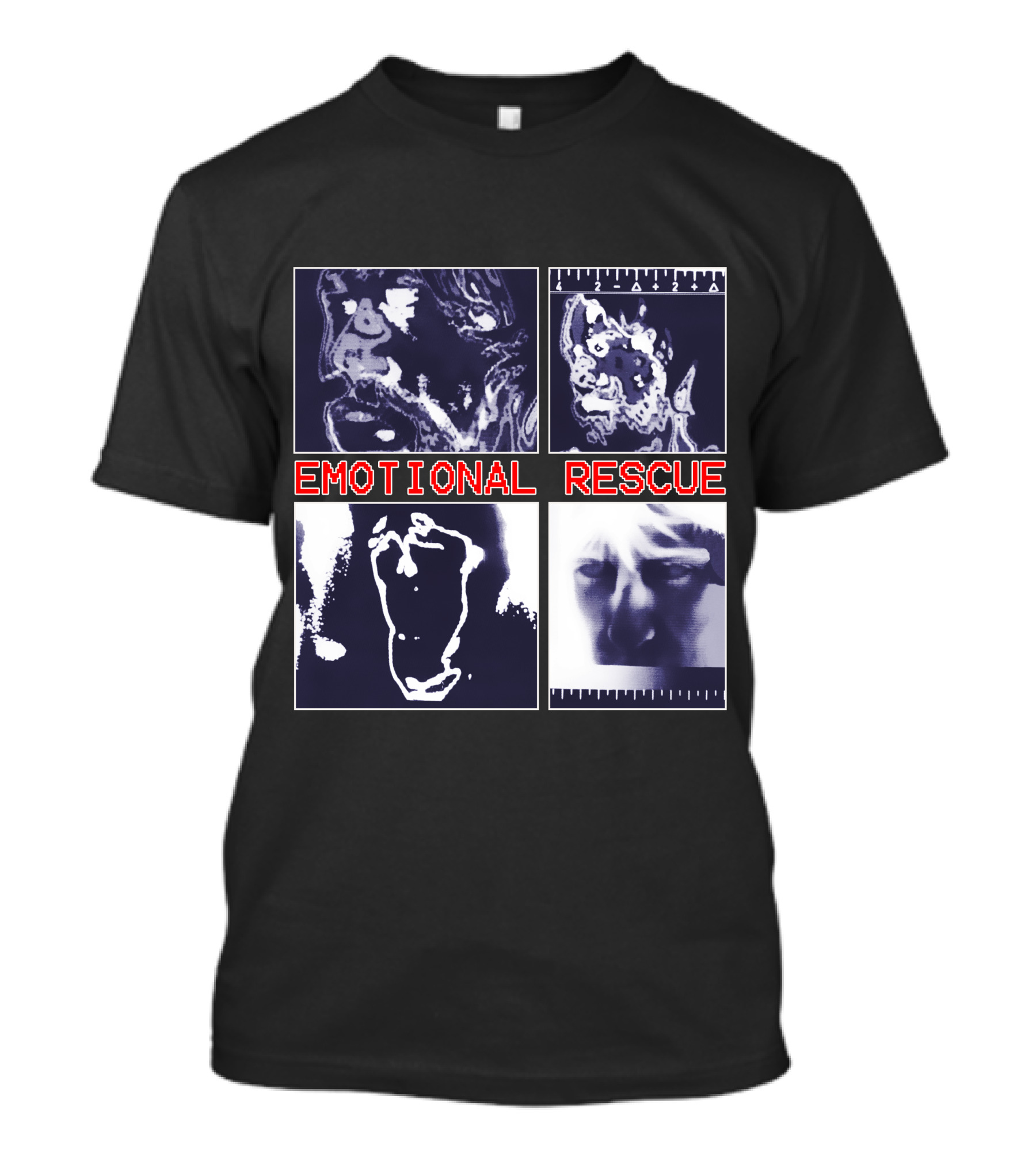 Emotional Rescue Album Cover Art Quadrants T-Shirt