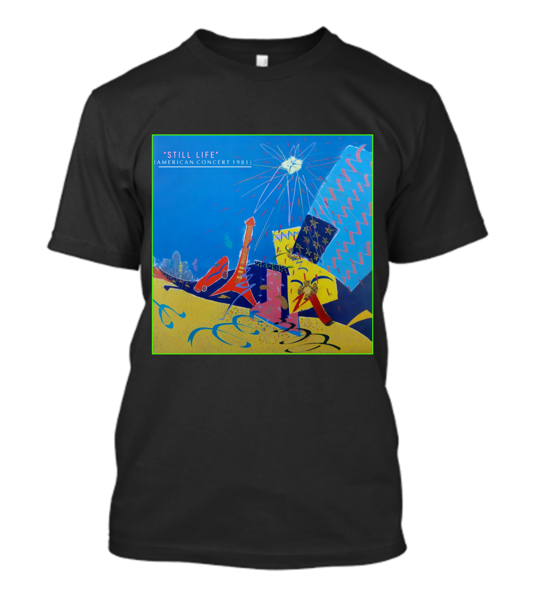 Still Life American Concert 1981 Vibrant Abstract T-Shirt