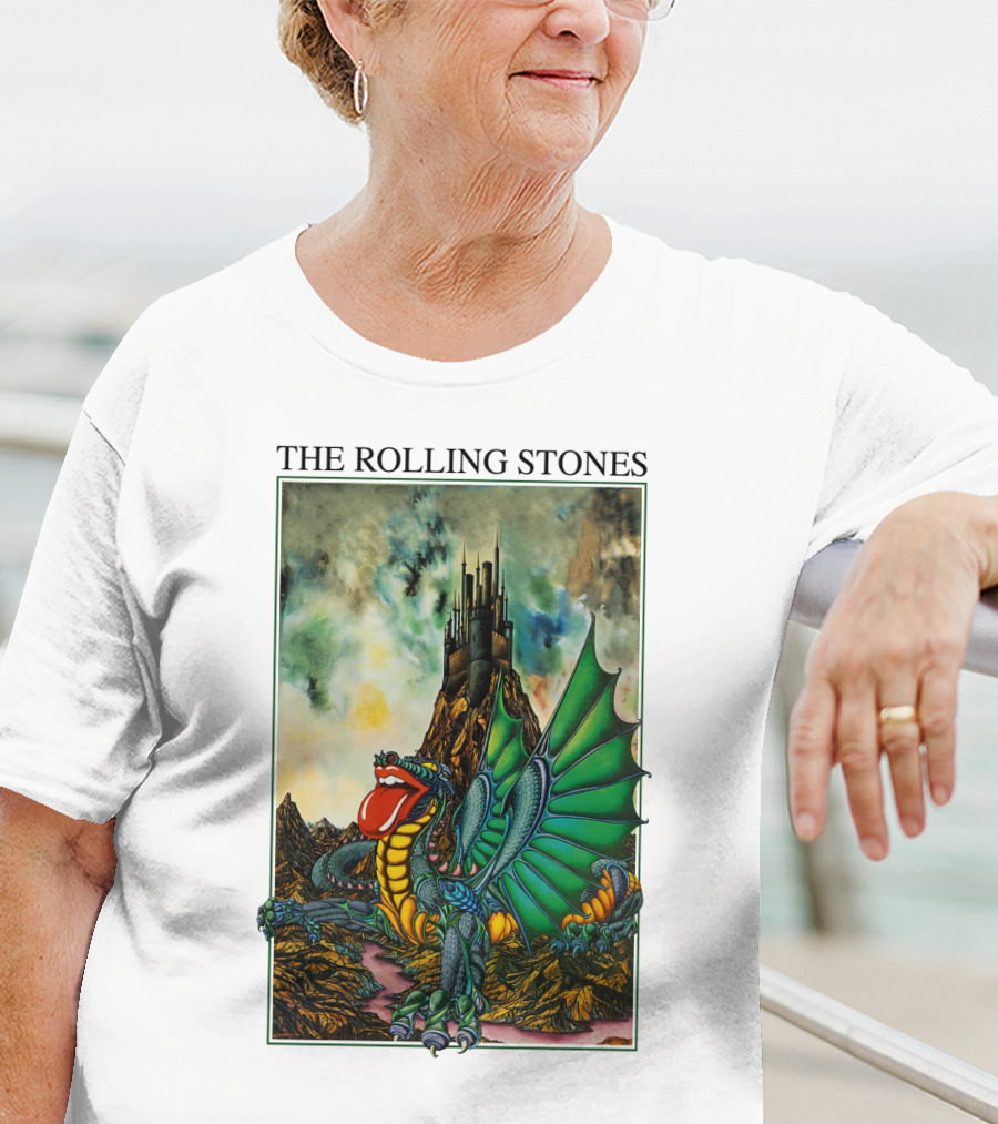 The Rolling Stones Dragon And Castle Scene T-Shirt