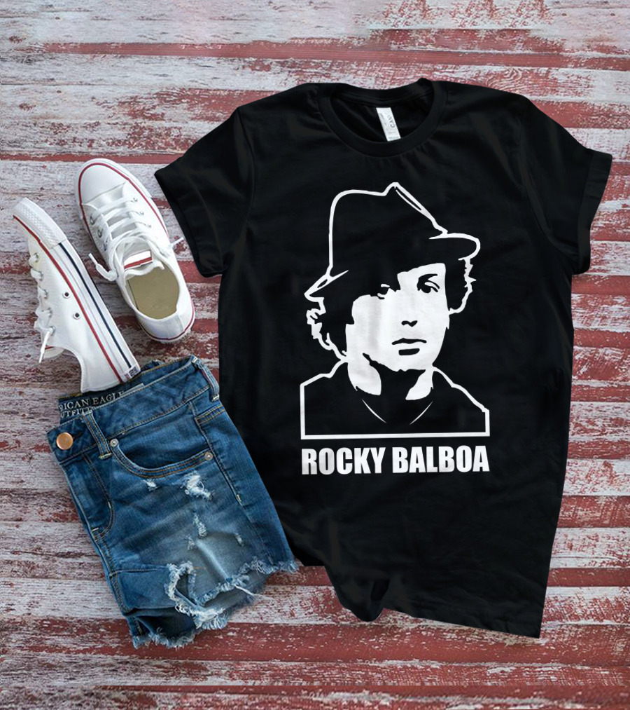 Rocky Balboa Iconic Boxing Legend With Hat T-Shirt