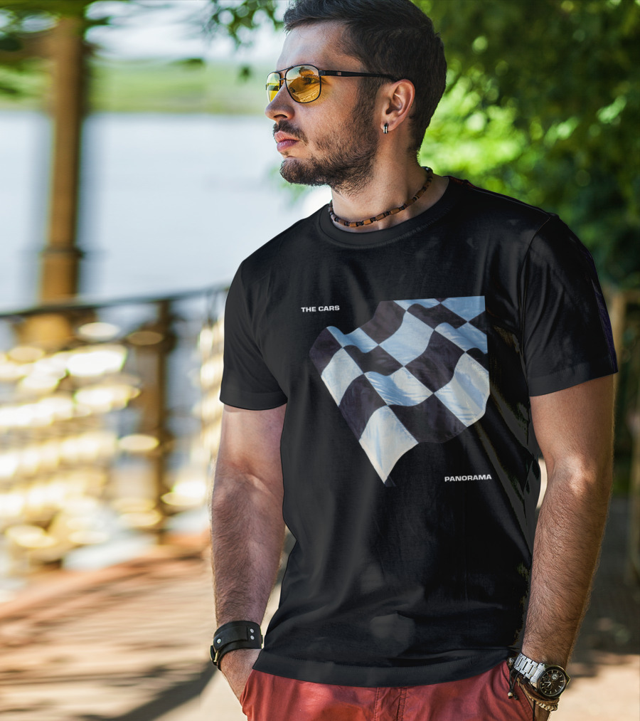 The Cars Panorama Racing Flag Cover T-Shirt
