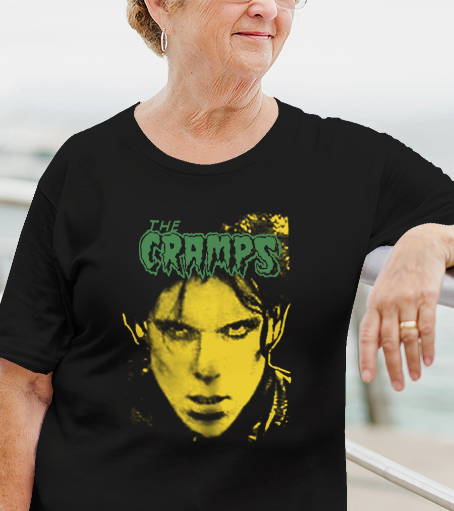 The Cramps Lux Interior Yellow Face T-Shirt