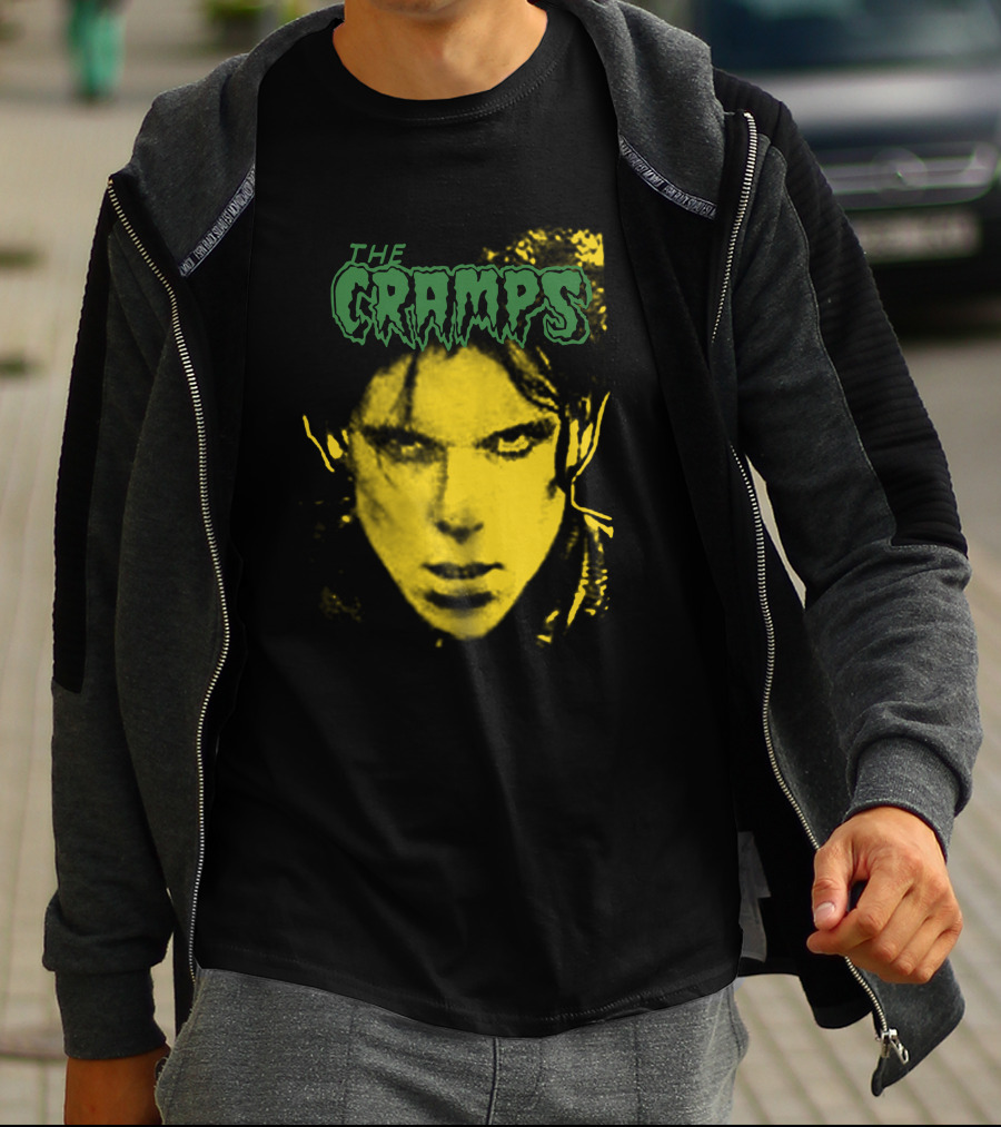 The Cramps Lux Interior Yellow Face T-Shirt