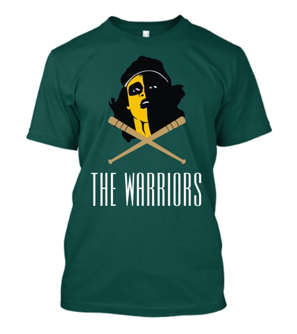 The Warriors Movie Concept Art Face And Crossed Bats T-Shirt