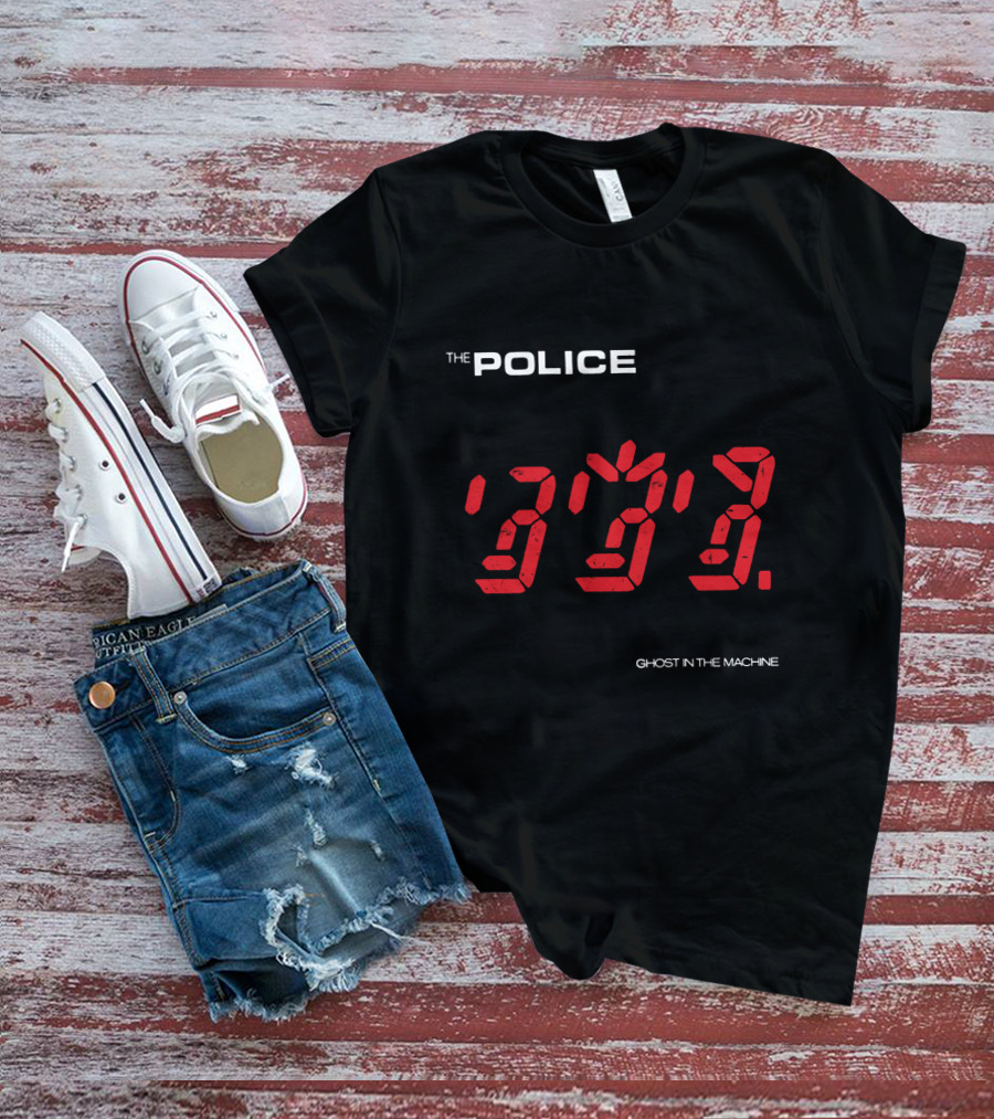The Police Ghost In The Machine Digital Clock Display T-Shirt