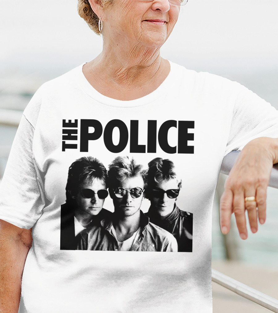 The Police Band Black And White Photo T-Shirt