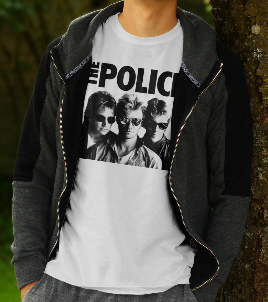 The Police Band Black And White Photo T-Shirt