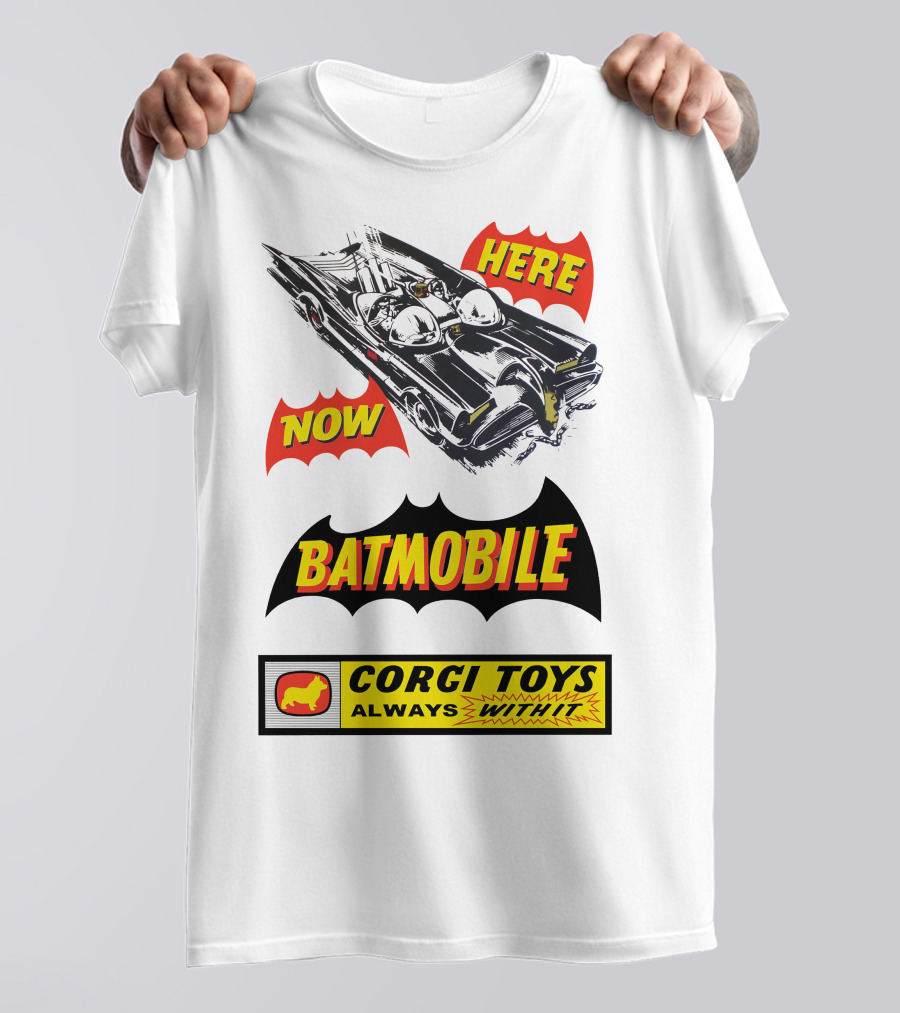BATMOBILE 267 HERE NOW CORGI TOYS ALWAYS WITH IT T-Shirt