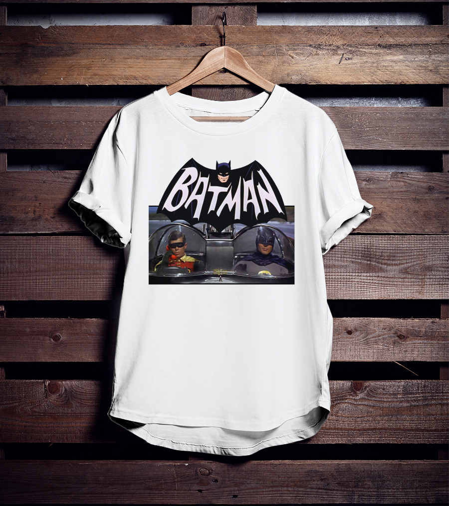 Batman TV Series Batmobile Dynamic Duo T-Shirt