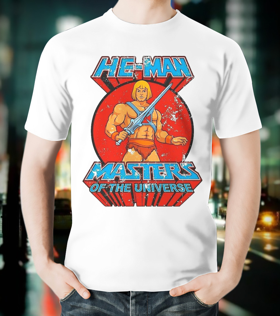 He-Man Masters Of The Universe Retro Classic Sword Iconic 80s T-Shirt