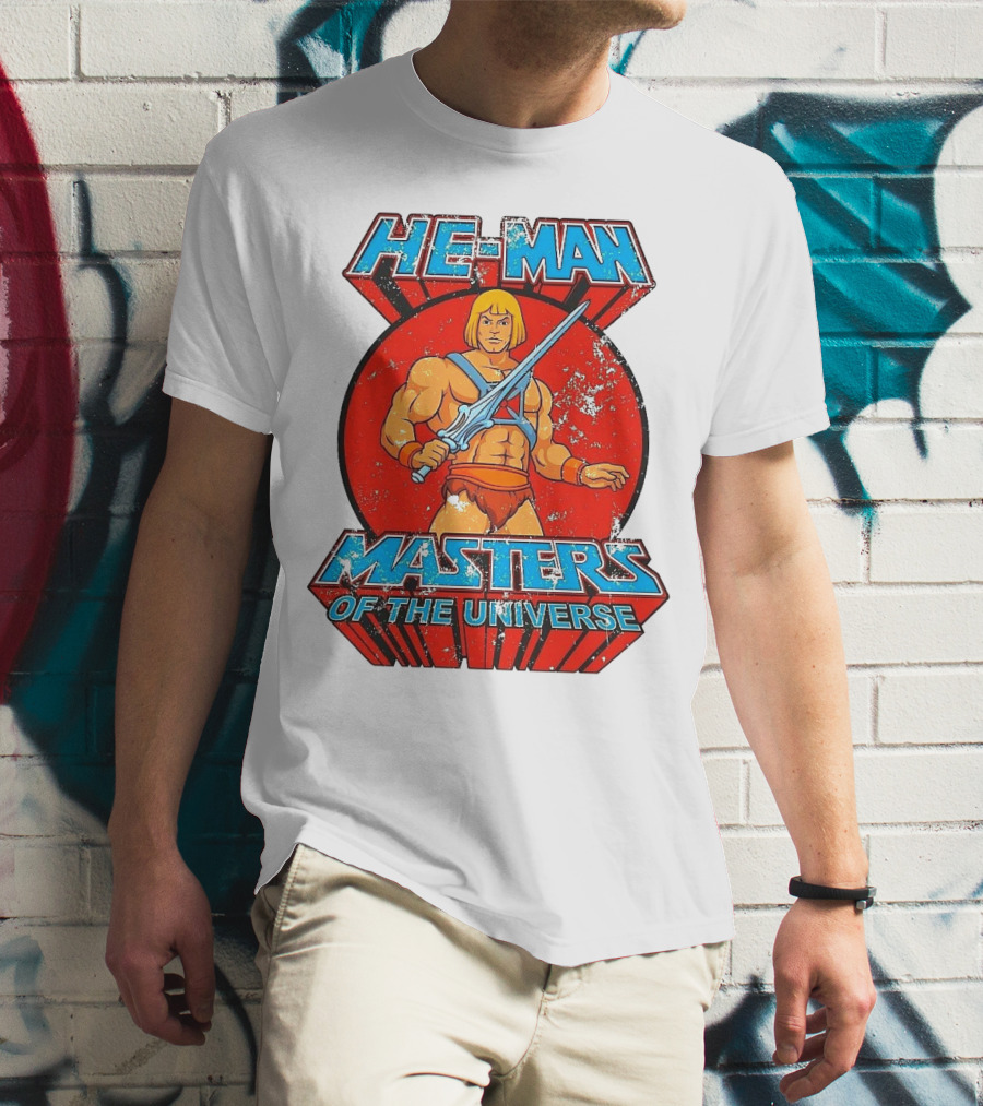He-Man Masters Of The Universe Retro Classic Sword Iconic 80s T-Shirt