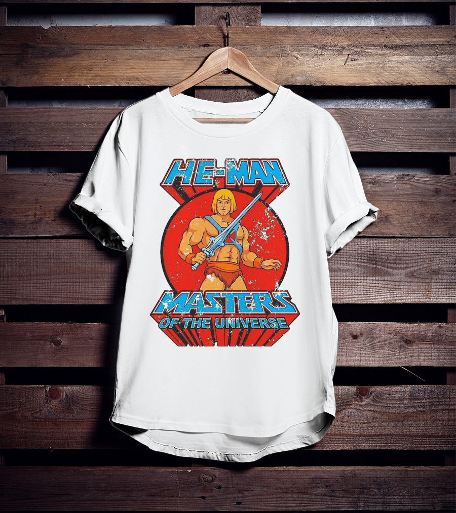 He-Man Masters Of The Universe Retro Classic Sword Iconic 80s T-Shirt