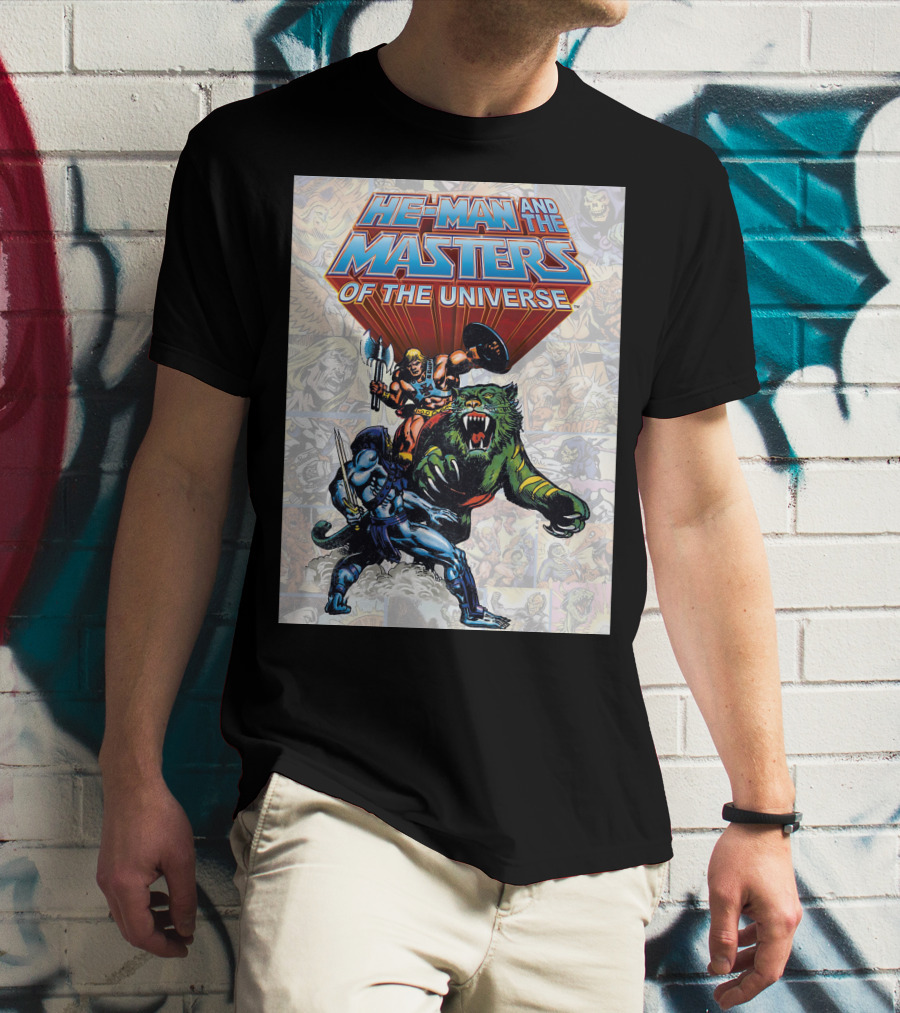 HE-MAN AND THE MASTERS OF THE UNIVERSE COMIC STYLE ACTION T-Shirt