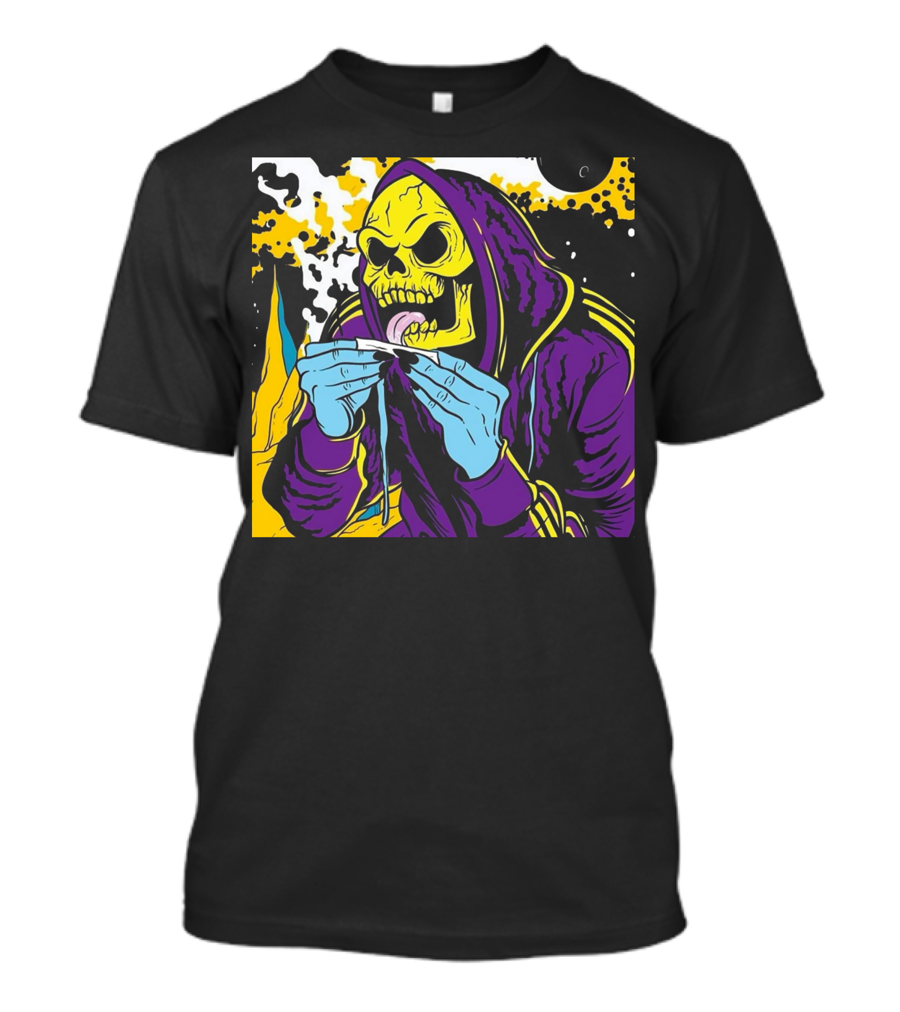 Skeletor Rolling Hoodie Masters Of The Universe 80s Retro Style Cartoon T-Shirt