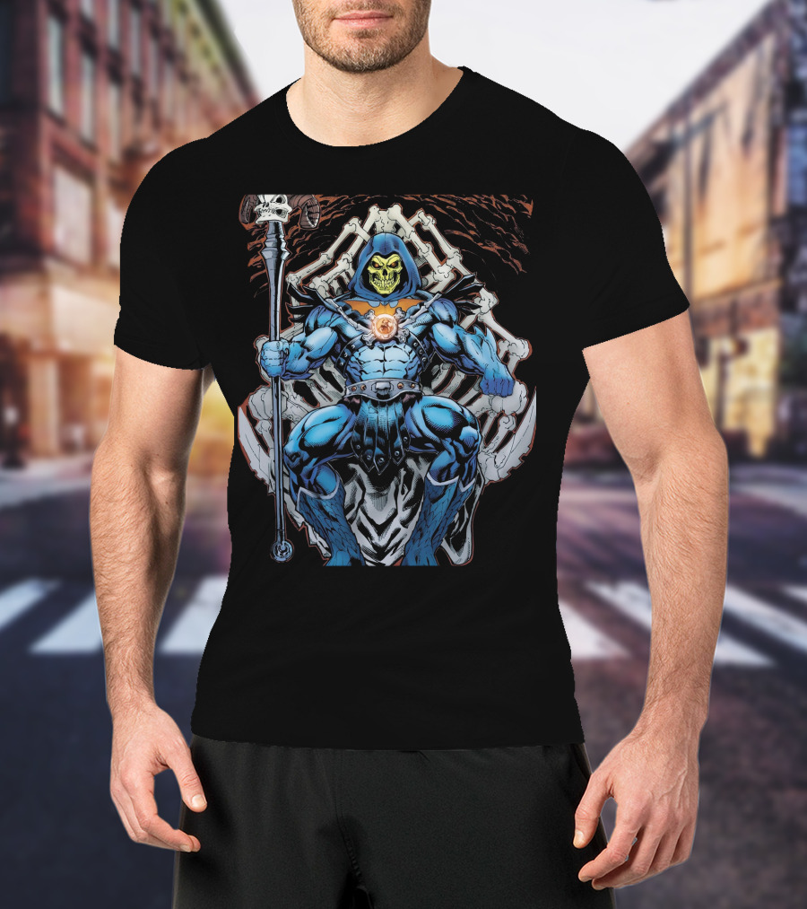 Skeletor Throne Masters Of The Universe Vintage Fan T-Shirt