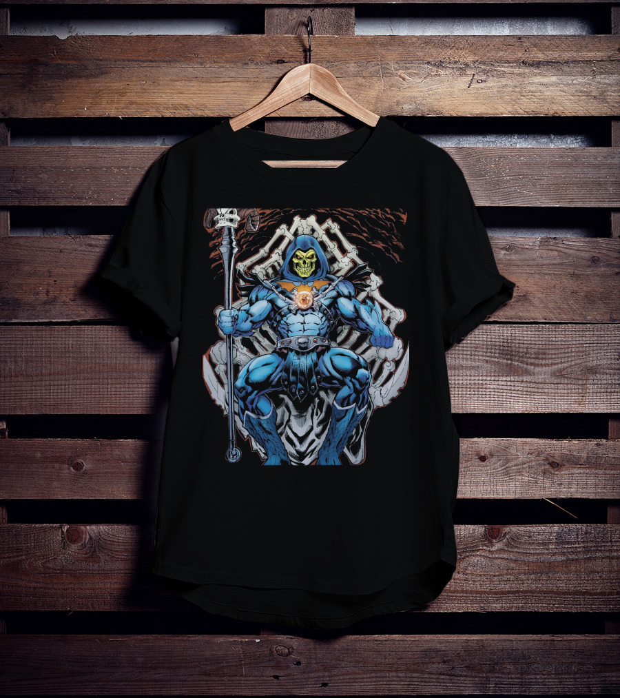Skeletor Throne Masters Of The Universe Vintage Fan T-Shirt