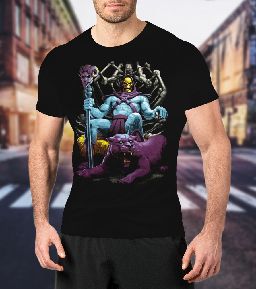 Skeletor And Panthor Masters Of The Universe Villain T-Shirt