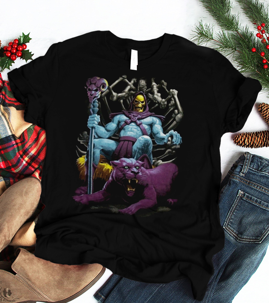 Skeletor And Panthor Masters Of The Universe Villain T-Shirt