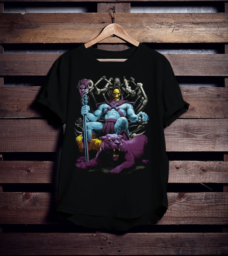 Skeletor And Panthor Masters Of The Universe Villain T-Shirt