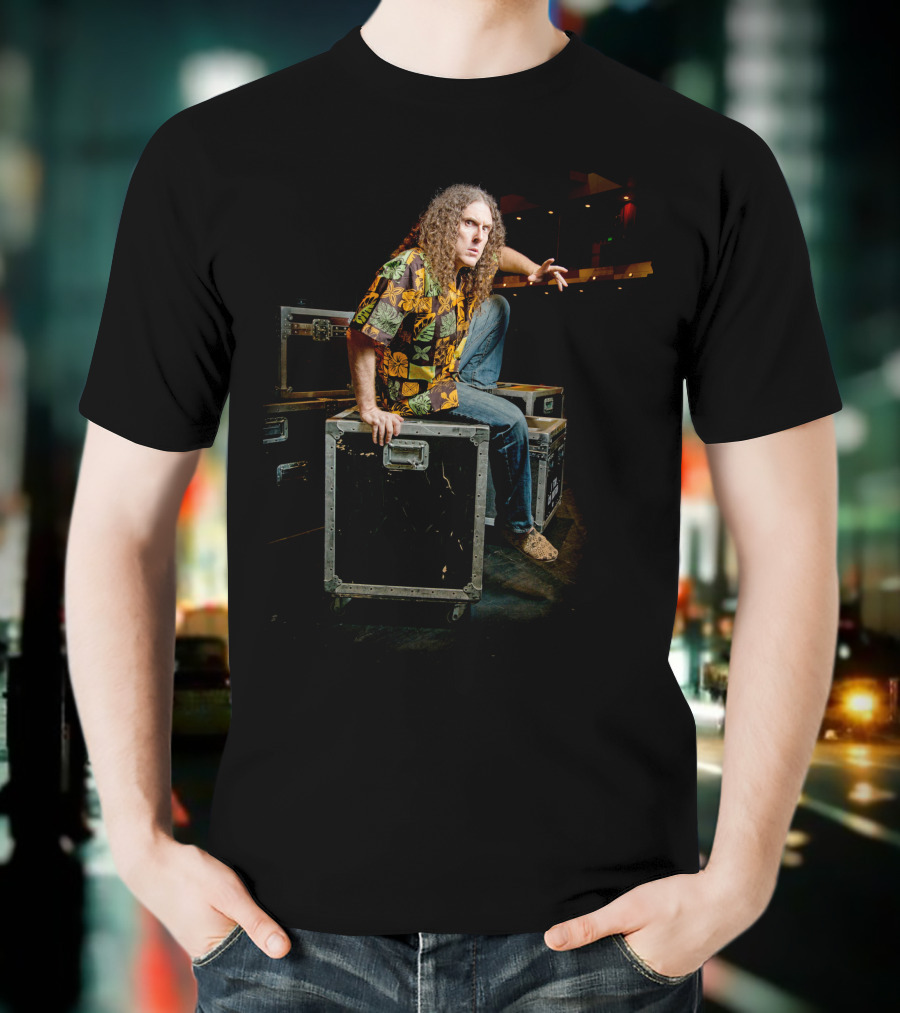 Weird Al Yankovic Colorful Hawaiian Shirt Stage Presence T-Shirt
