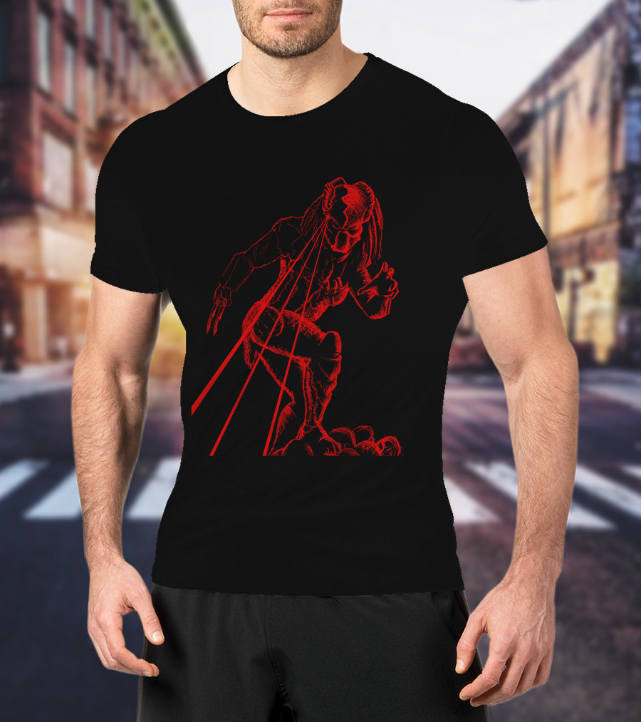 Predator Red Laser Vision Warrior T-Shirt