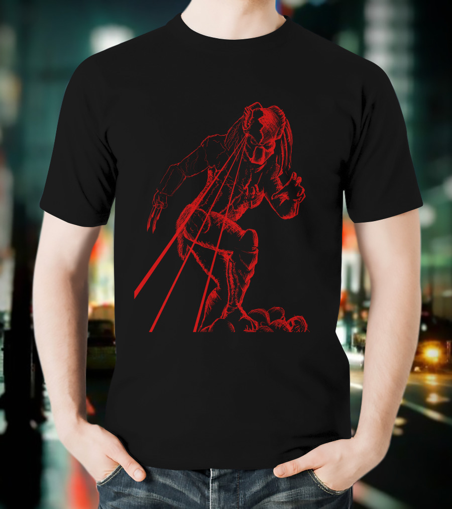 Predator Red Laser Vision Warrior T-Shirt