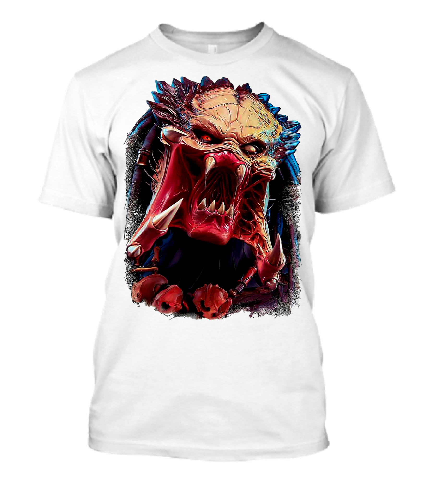 Predator Alien Creature Roaring Face T-Shirt