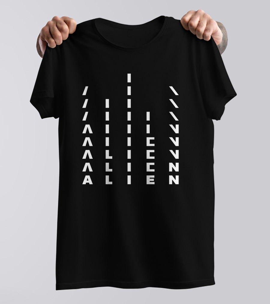 Daddy Doug Abstract Alien Lines T-Shirt