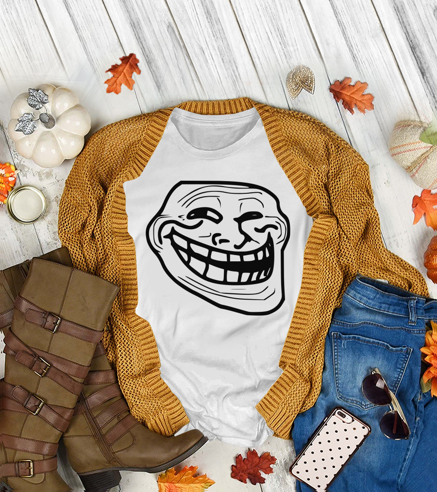 Ninja Troll Face Meme T-Shirt