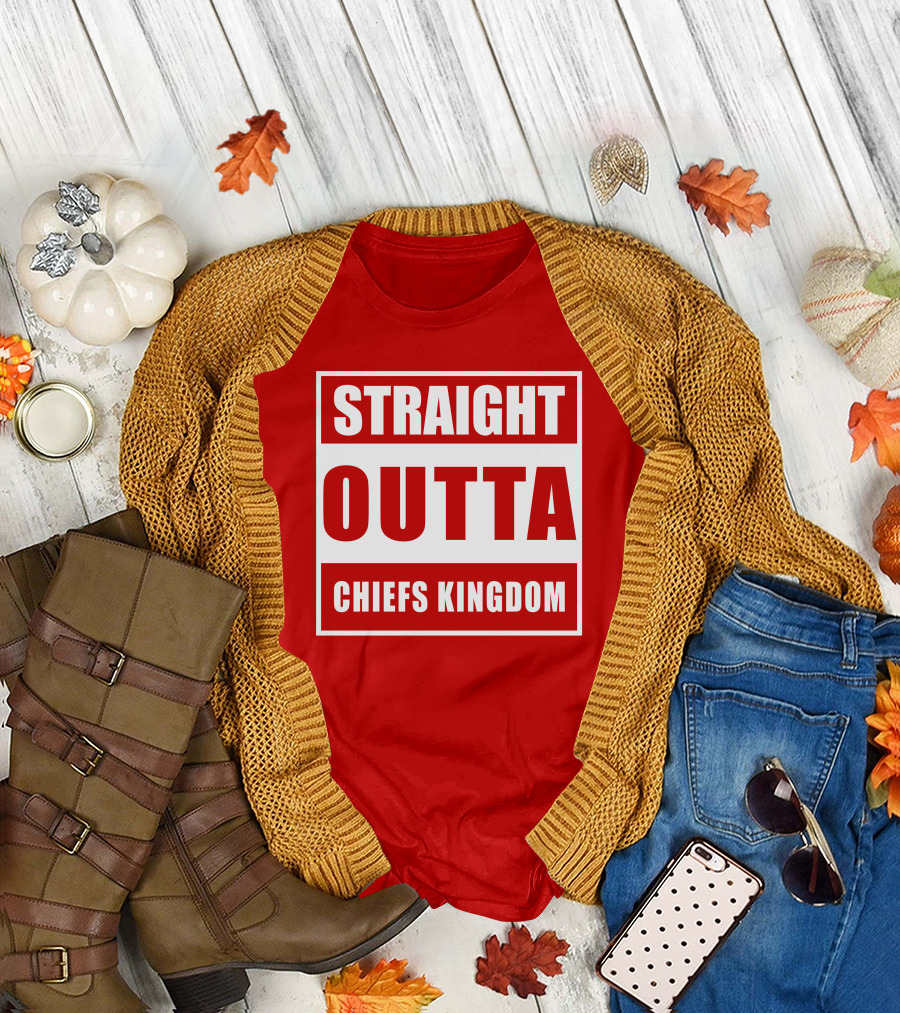 Straight Outta Chiefs Kingdom Red Friday Fan T-Shirt