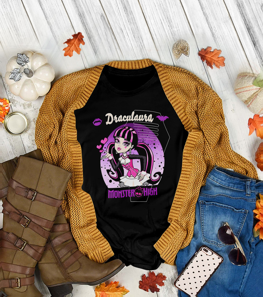 Draculaura Monster High Boyfriend Fit Girls T-Shirt