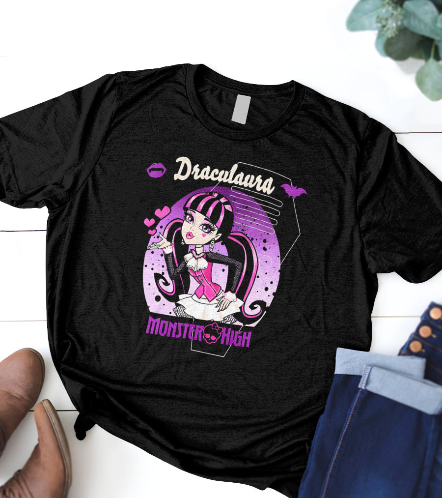 Draculaura Monster High Boyfriend Fit Girls T-Shirt