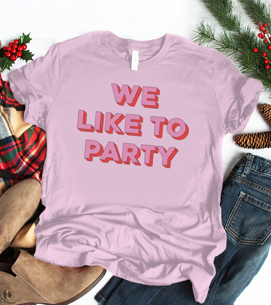 WE LIKE TO PARTY Red T-Shirt
