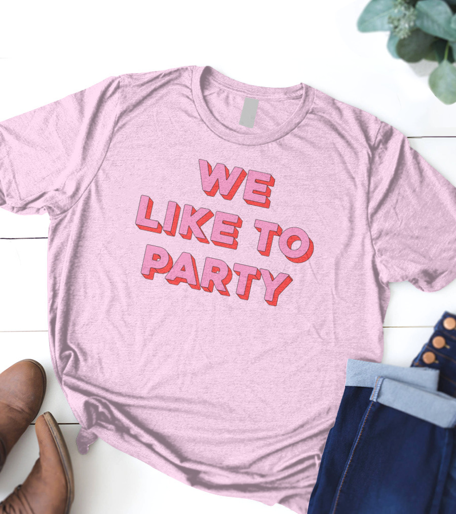 WE LIKE TO PARTY Red T-Shirt
