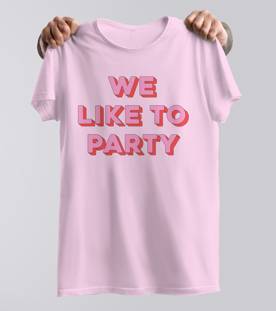 WE LIKE TO PARTY Red T-Shirt