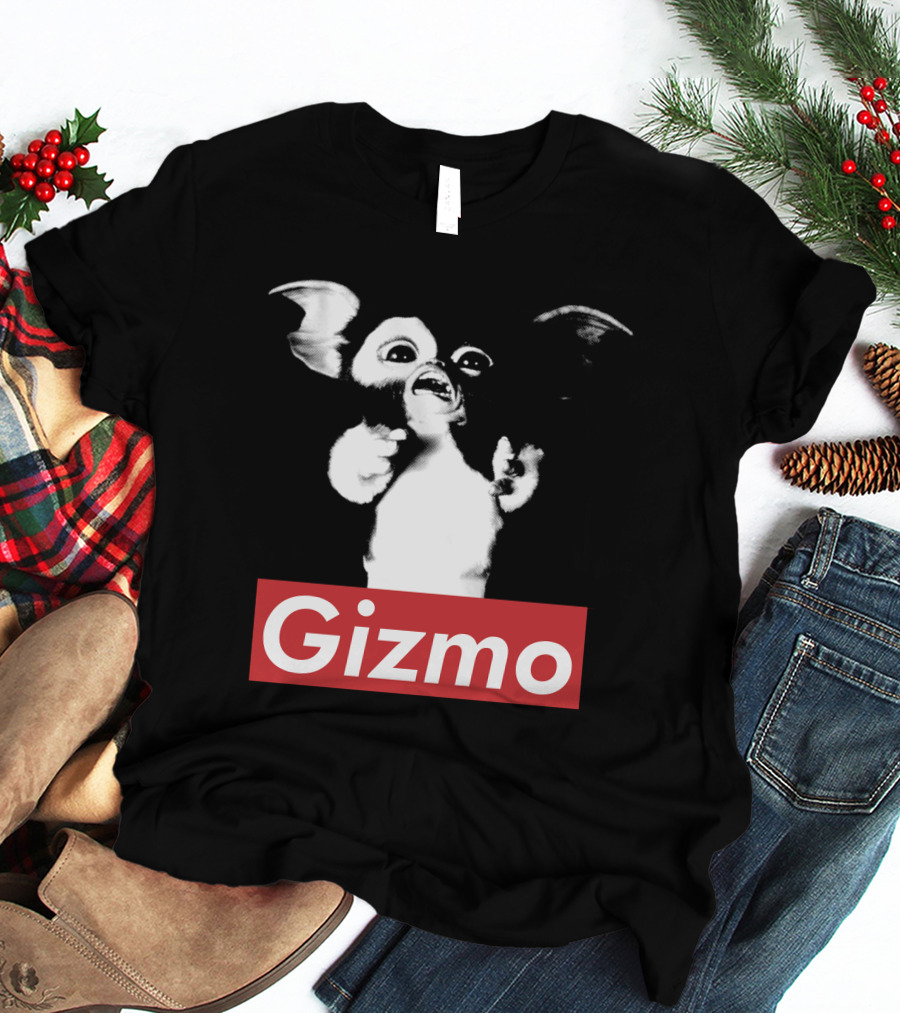 Gizmo Gremlins Vintage Style Black And White Image T-Shirt