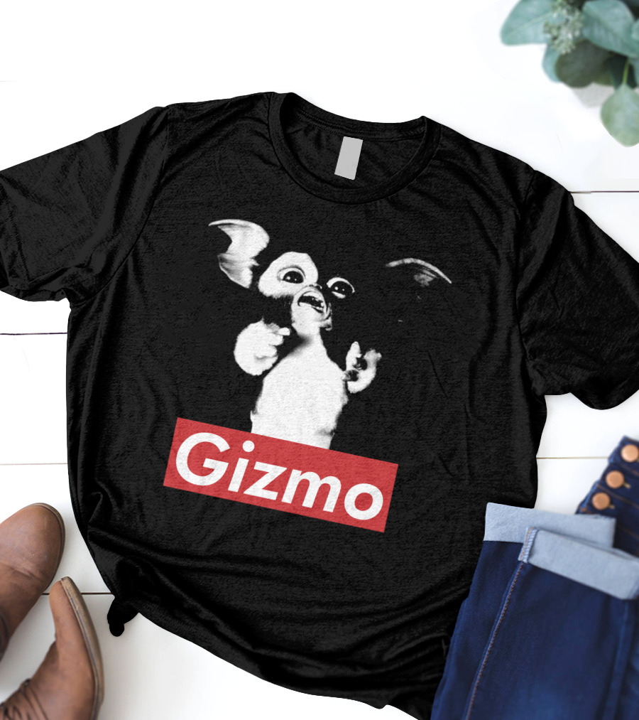 Gizmo Gremlins Vintage Style Black And White Image T-Shirt